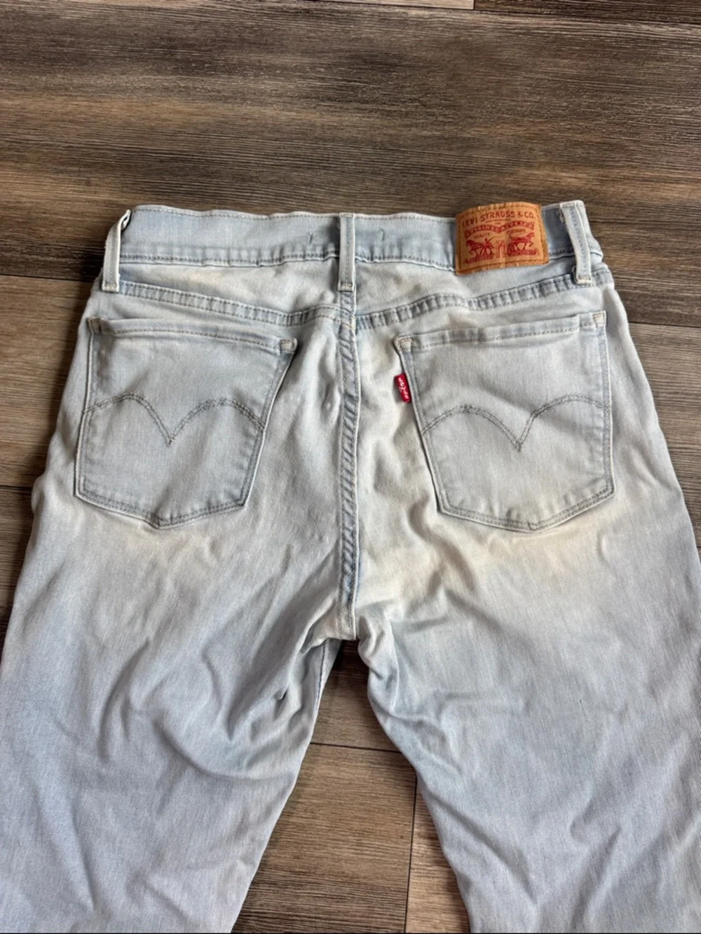 Levi's 710 Super Skinny Pale Blue Jeans - Picture 2 of 7